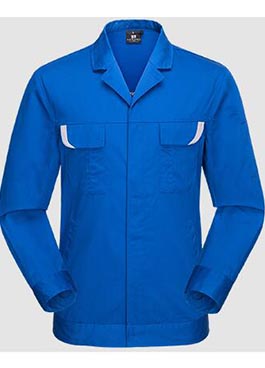 純藍(lán)色長(zhǎng)袖工作服定做 春秋新款MZN-CX12款