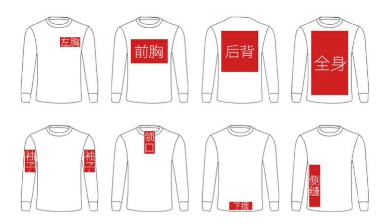 酒店工服訂購(gòu)印制logo位置介紹