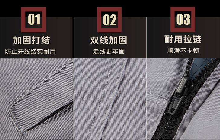 定做帶反光條防靜電工作服細(xì)節(jié)圖展示
