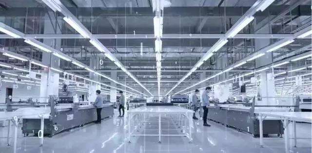整潔的工服生產(chǎn)車間